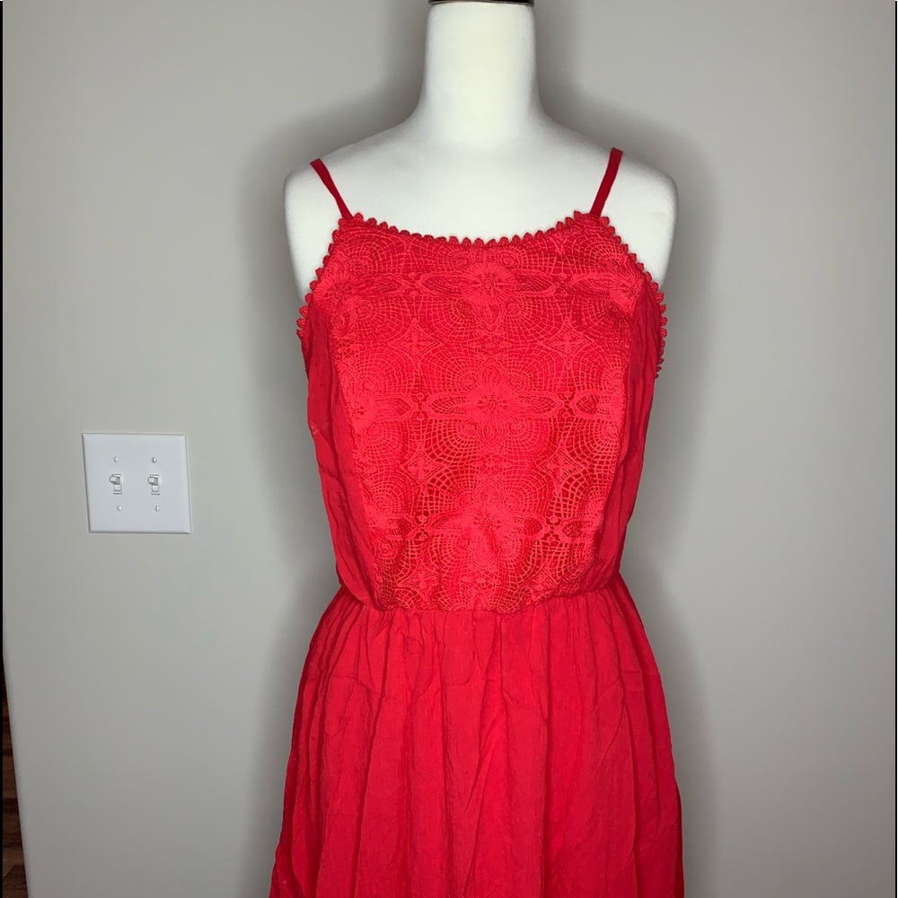 Lily Rose Red Sundress